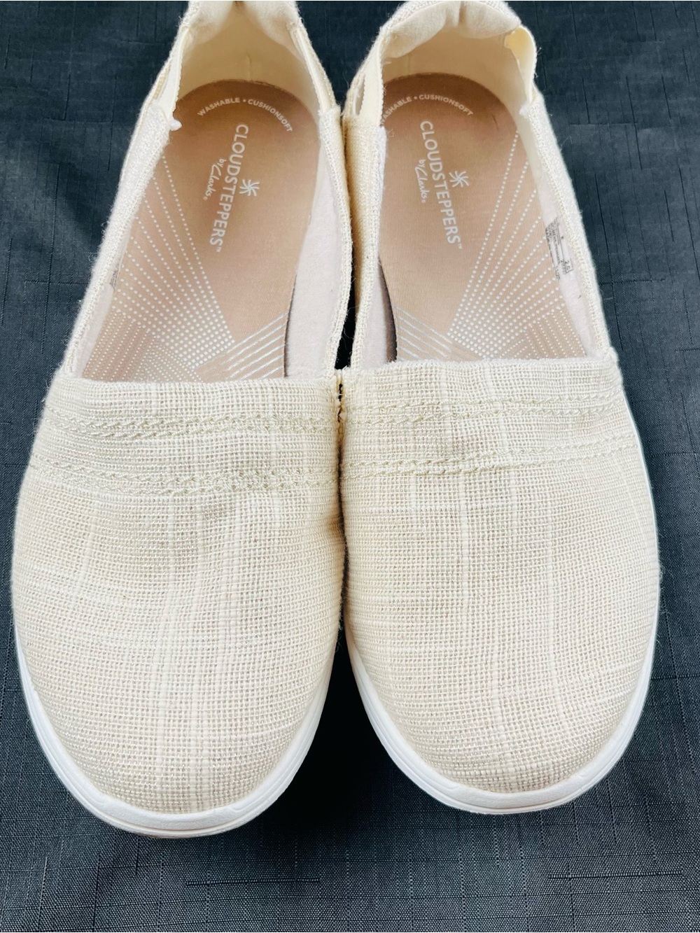 Cloudsteppers by Clarks Women's Slip-On Mules in Light Cream